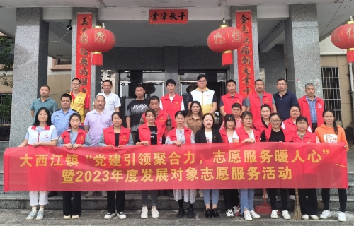 “党建引领聚合力，志愿服务暖人心”在大西江镇开展