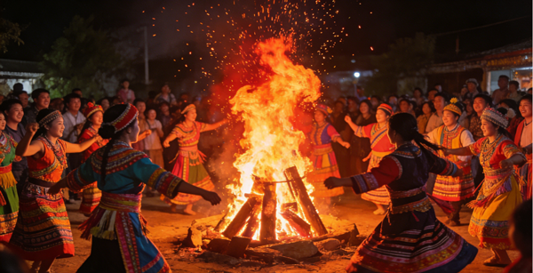 篝火燃冬，飘色映河！祈福缤纷世界双旦非遗民俗盛宴，解锁冬日双倍狂欢